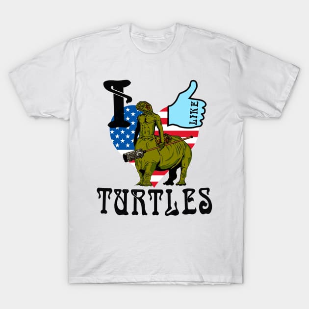 I LIKE TURTLES Epic Cool T-Shirt by blueversion